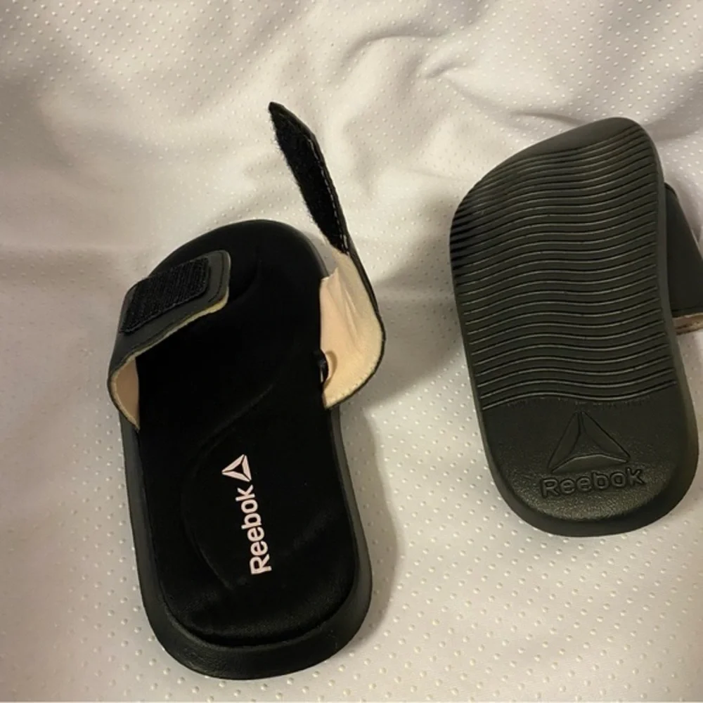 Reebok Shoes Sandals Girls Size 13 Black New With‎ Tags Lightweight Memor…